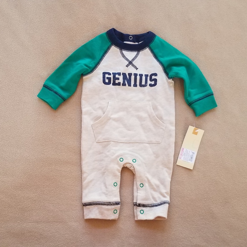 NEW Genius Onesie Jumpsuit Newborn